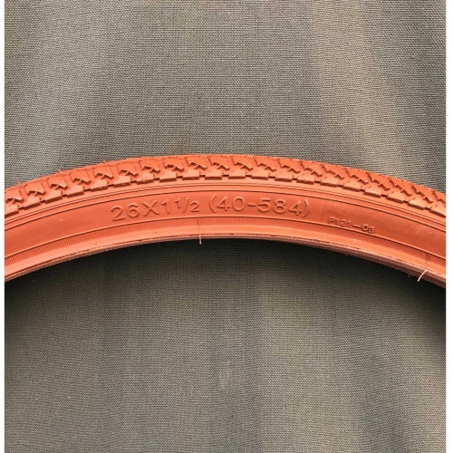 Pneumatiques Pour Cycles 26x1 1/2 650x35B Tringle Rigide - ETRTO 40-584 Rouge Brique – Image 4