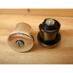 Pneumatiques Pour Cycles Paire Embout De Guidon Chromé à Visser