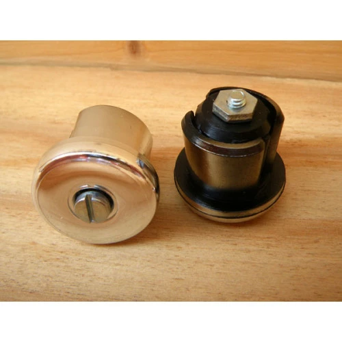 Pneumatiques Pour Cycles Paire Embout De Guidon Chromé à Visser